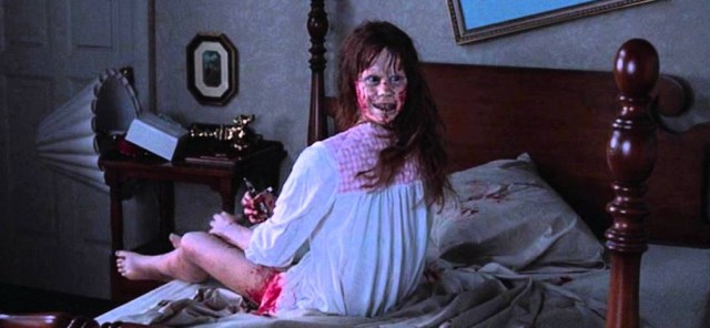 the exorcist linda blair possession william friedkin backwards 360 girl head