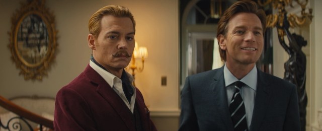 mortdecai johnny depp ewan macgregor moustache
